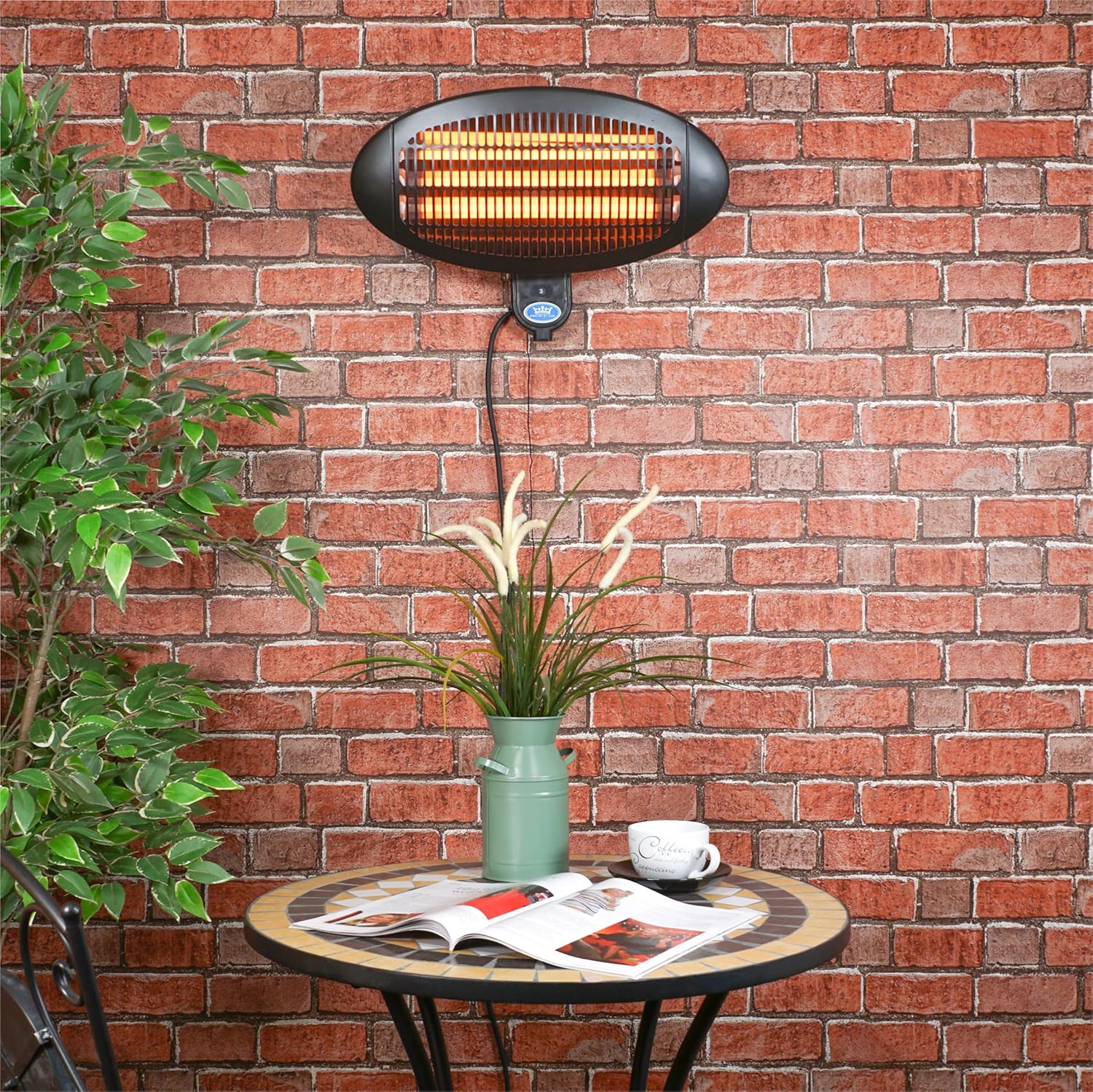 Mirror heater for bathroom