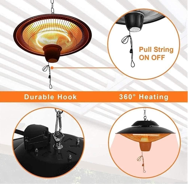 Electric fireplace heater
